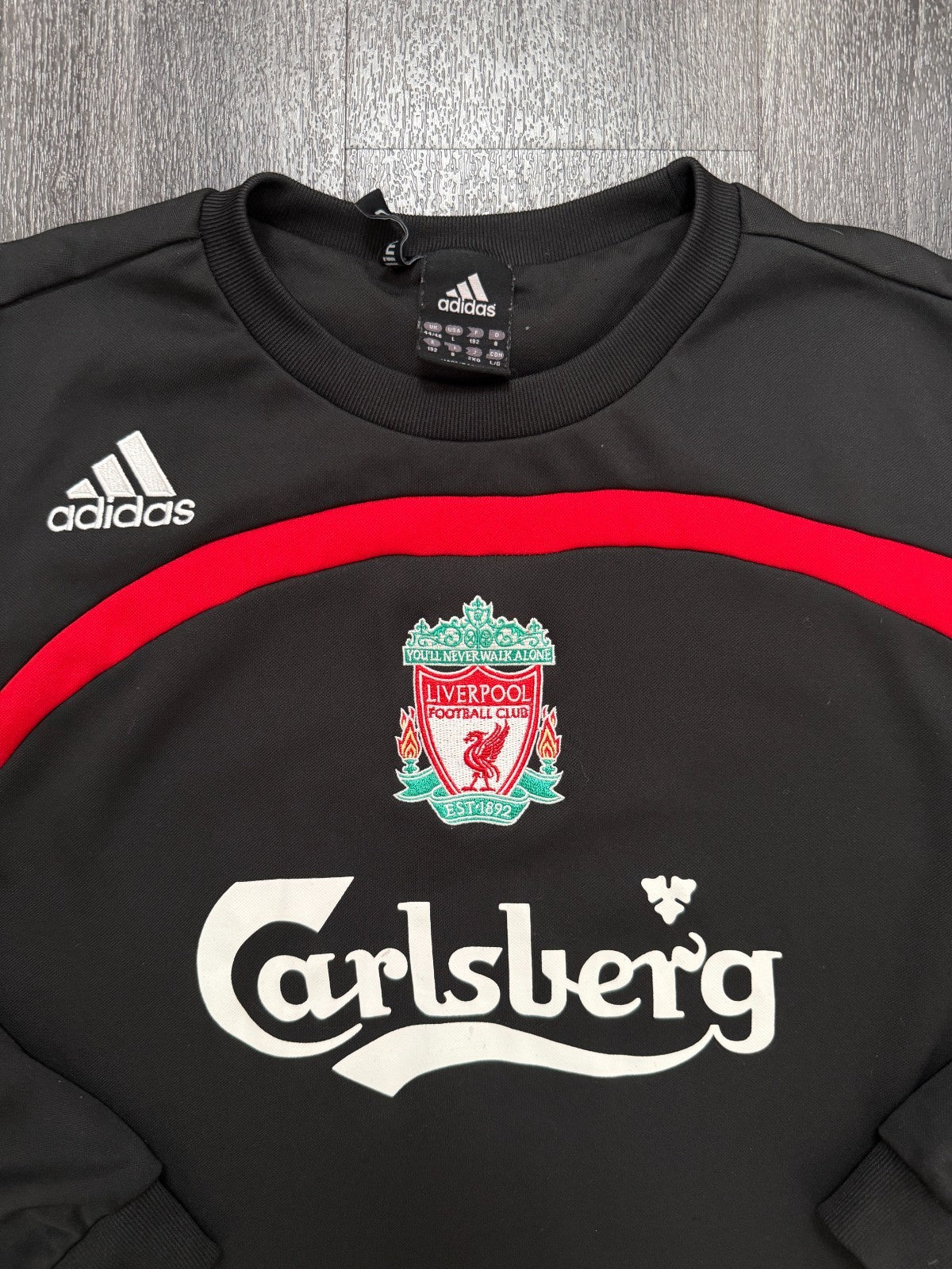 Original Adidas Liverpool 2007/2008 Training Jumper Sweatshirt Mens Large L1