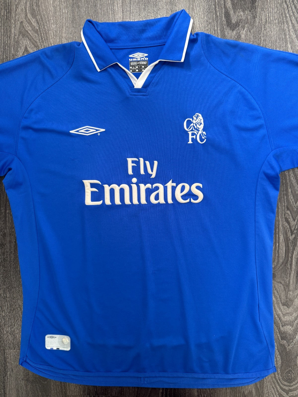 Original Authentic Umbro Chelsea 2001/2002 Home Shirt Mens Extra Large0
