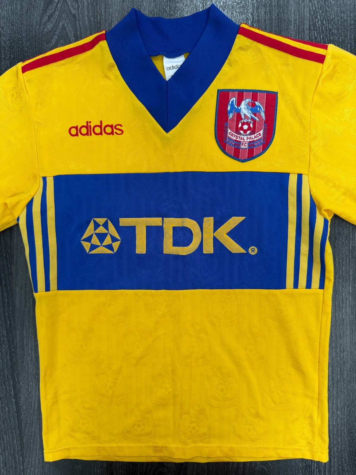 Original Authentic Adidas Crystal Palace 1997/1998 Away Shirt Mens Small0