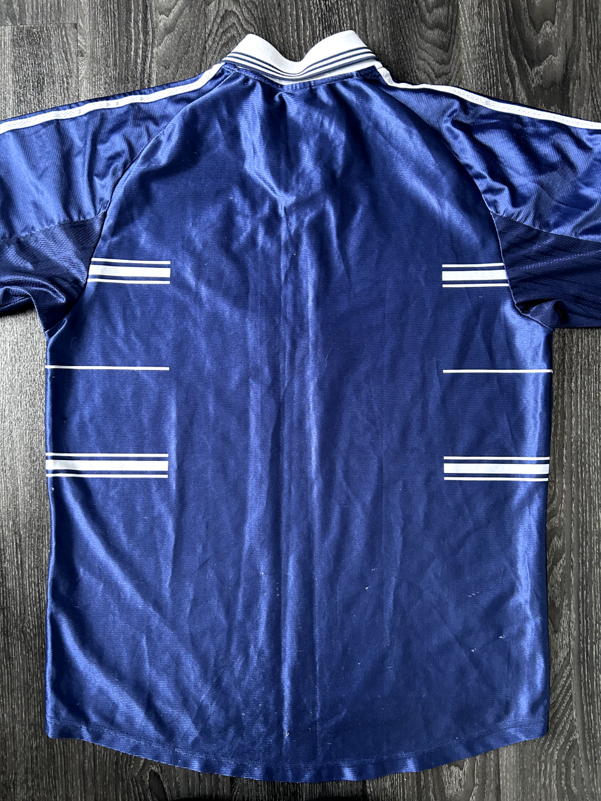 Original Authentic Adidas Real Madrid 1998/1999 Away Shirt Large Mens13
