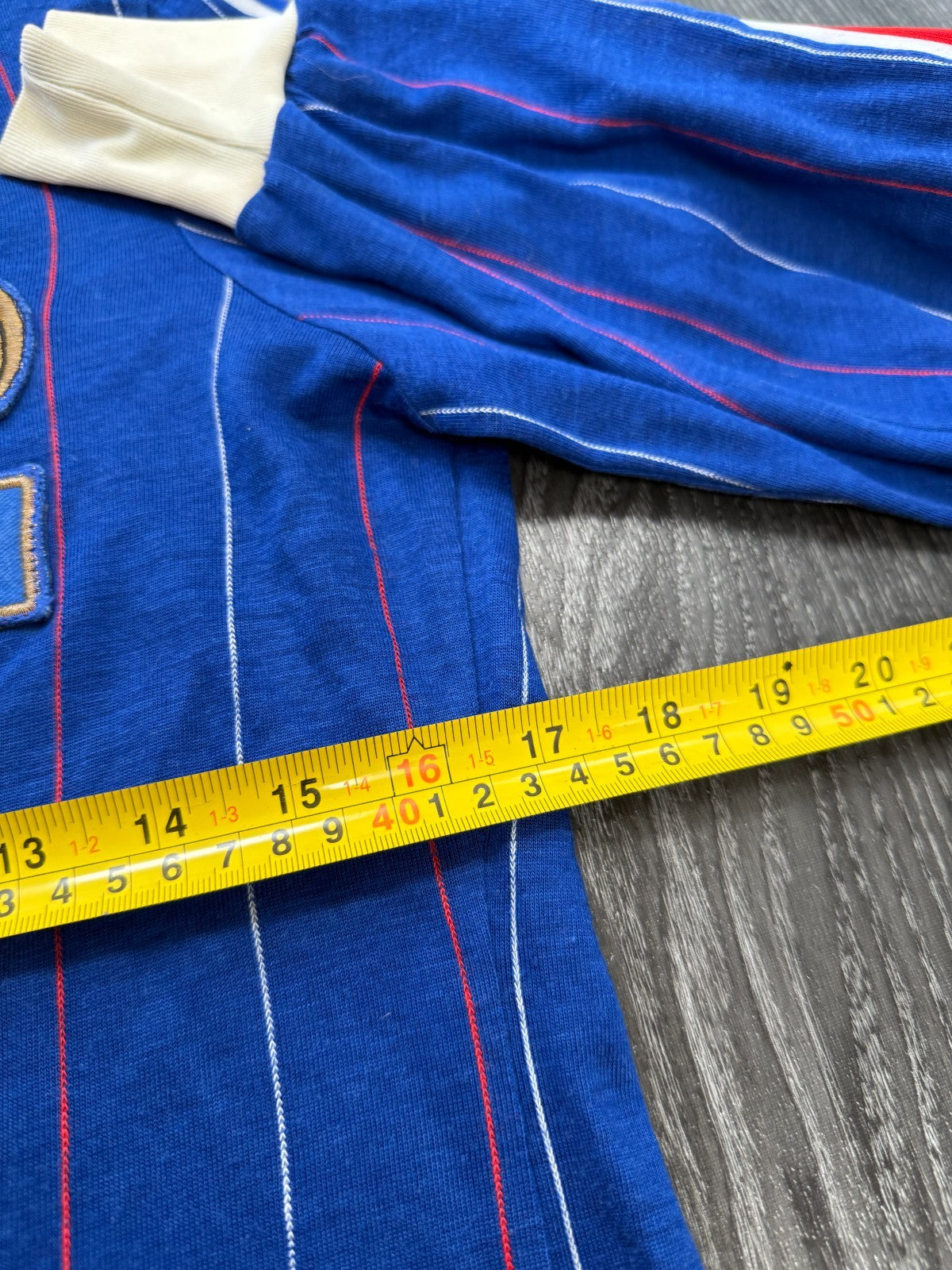 Original Adidas France Football 1982 Long Sleeve Home Shirt Mens Small8