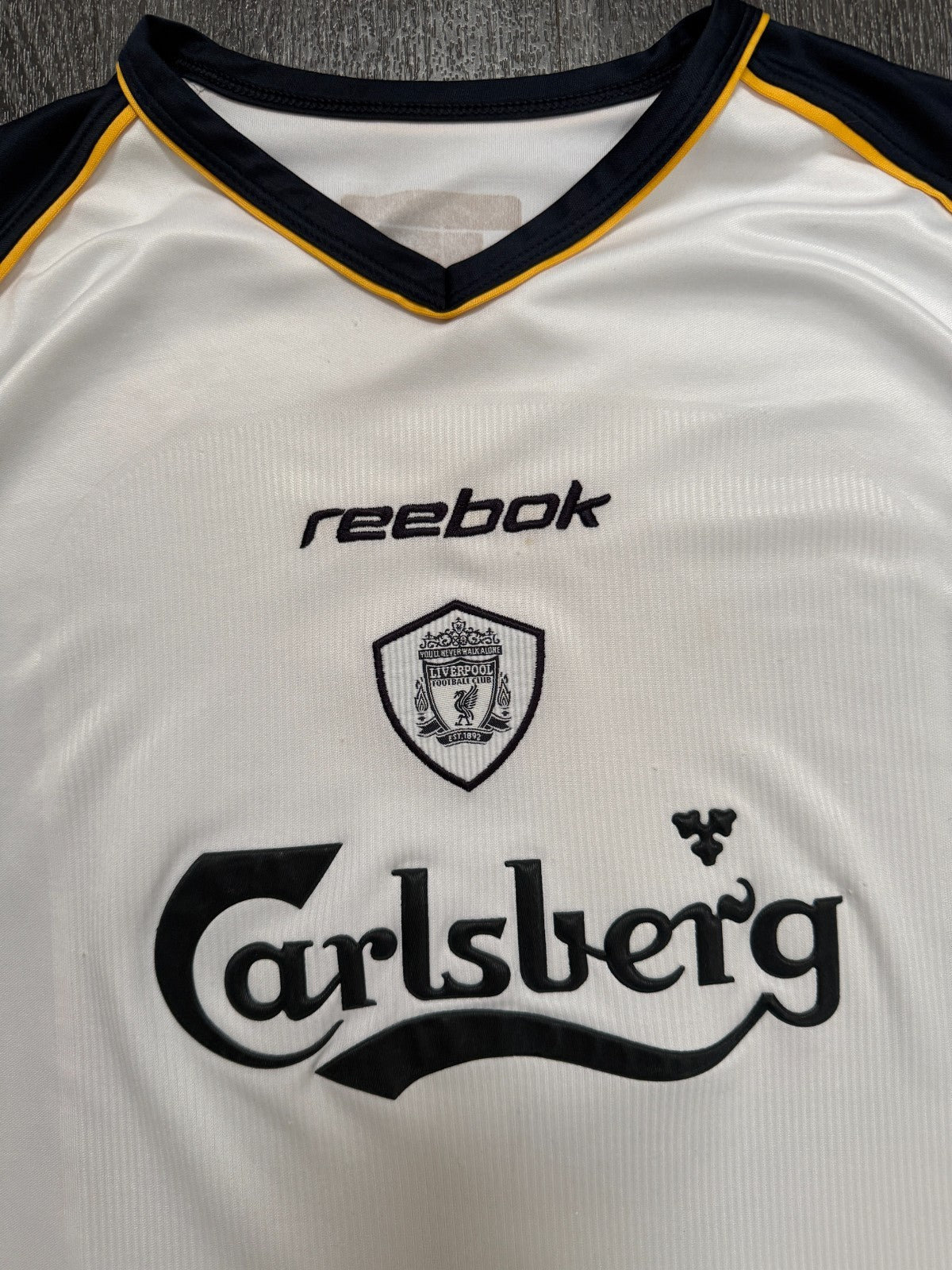 Original Reebok Liverpool 2001/2002 Away Shirt Mens Medium1