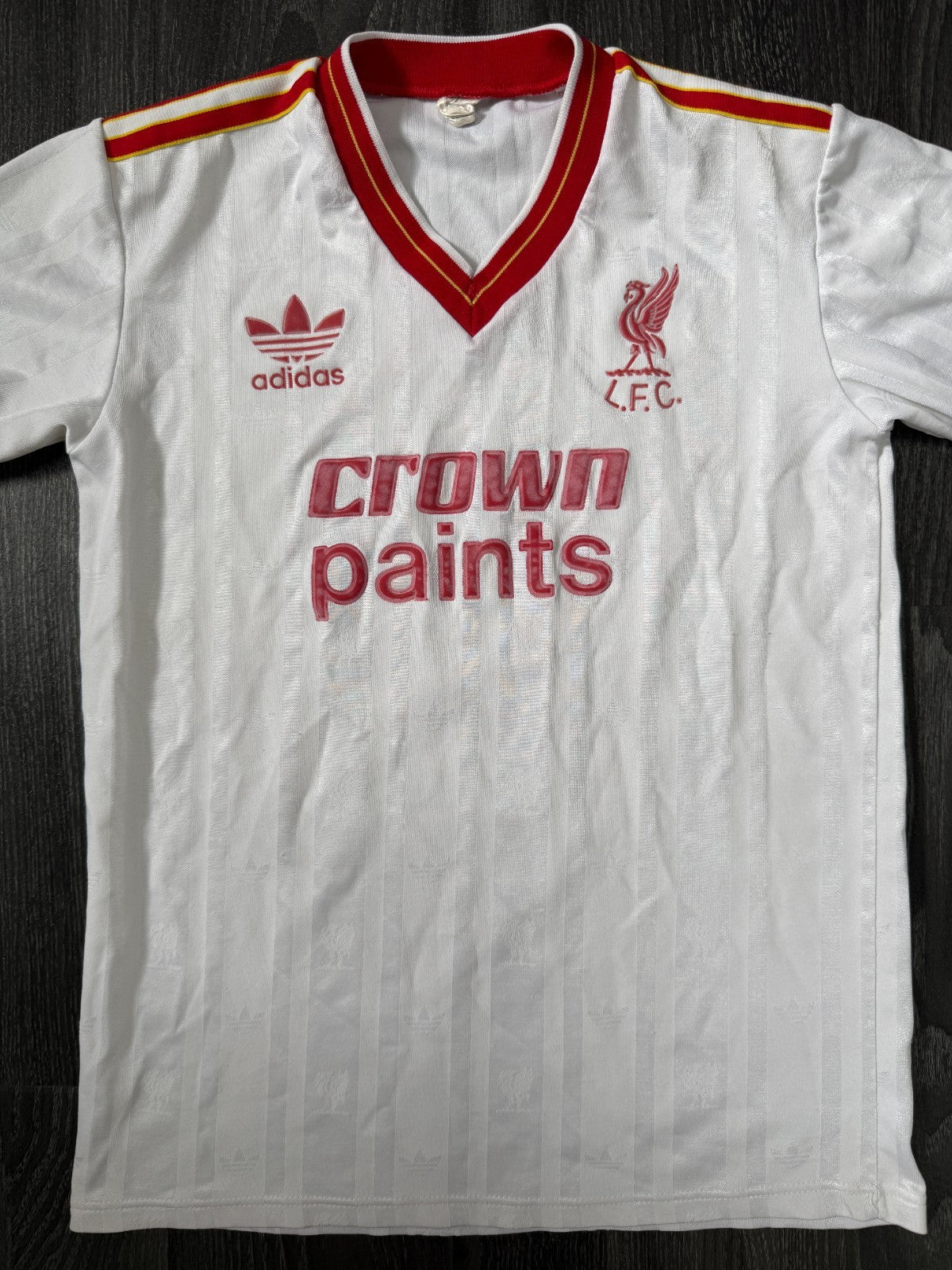 Original Authentic Adidas Liverpool 1985/1986 Away Shirt Mens Small0