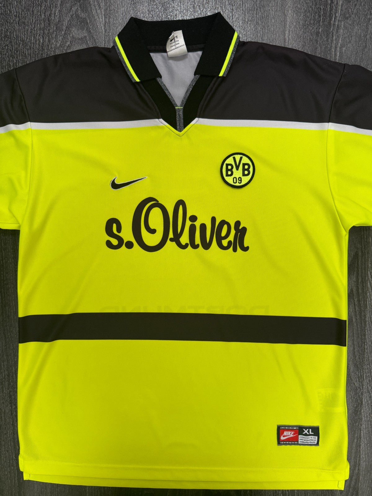 Original Nike Borussia Dortmund BVB 1997/1998 Home Shirt Mens Extra Large XL0