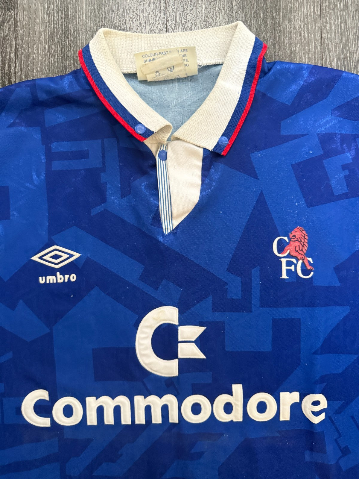 Original Authentic Umbro Chelsea 1991/1992 Home Shirt Mens LArge1