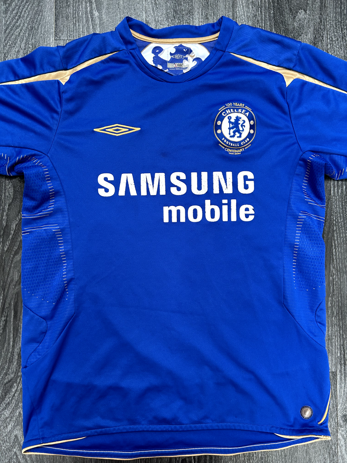 Original Authentic Umbro Chelsea 2005/2006 Home Shirt Mens Medium0
