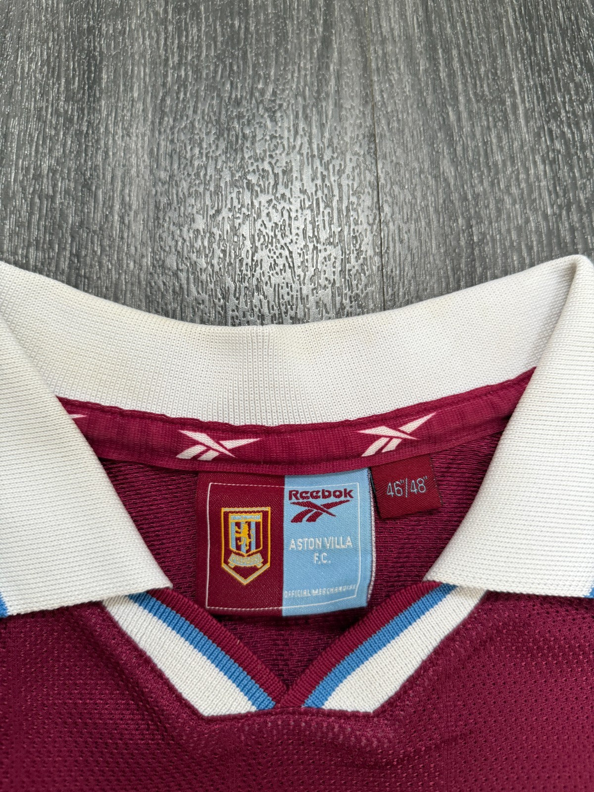 Original Authentic Reebok Aston Villa 1998/1999 Home Shirt Mens XXL 2XL2