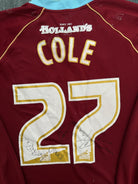 MATCH WORN Errea Burnley 2007/2008 Long Sleeve Home Shirt COLE 27 Mens XL1