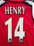 Original Nike Arsenal 2000/2001 Home Shirt HENRY 14 Mens Medium M1
