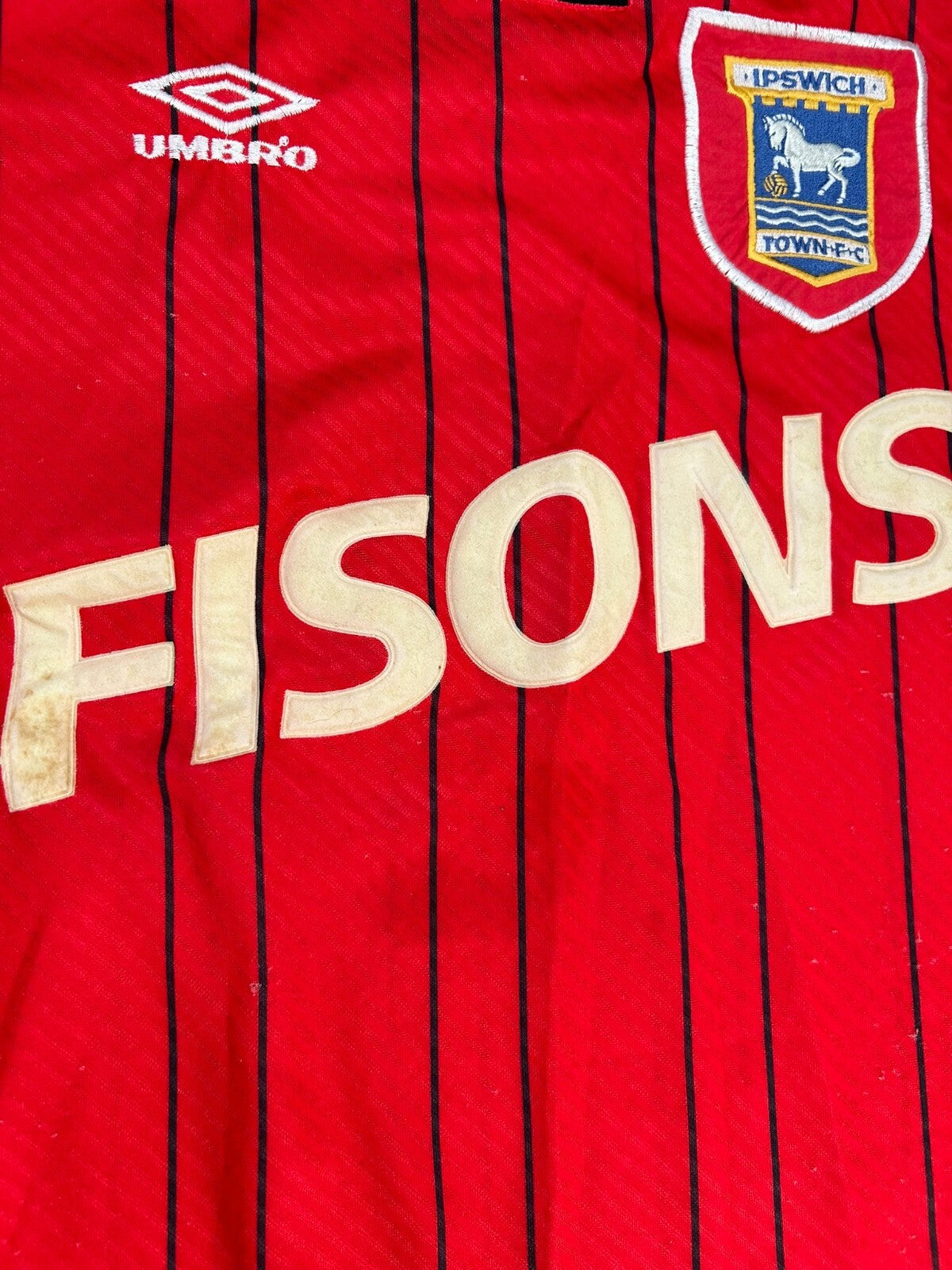 Original Authentic Umbro Ipswich Town 1993/1994 Away Shirt Mens Extra Large XL4
