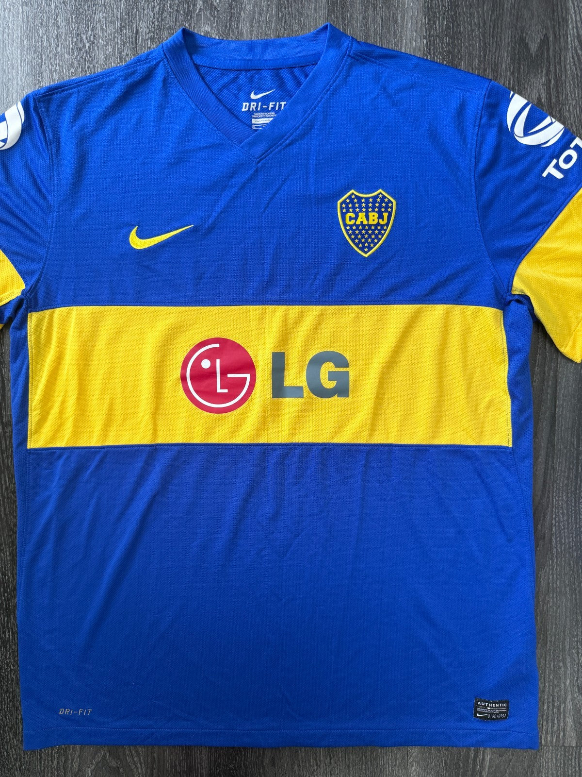 Original Authentic Nike Boca Juniors 2011/2012 Home Shirt Mens Extra Large0