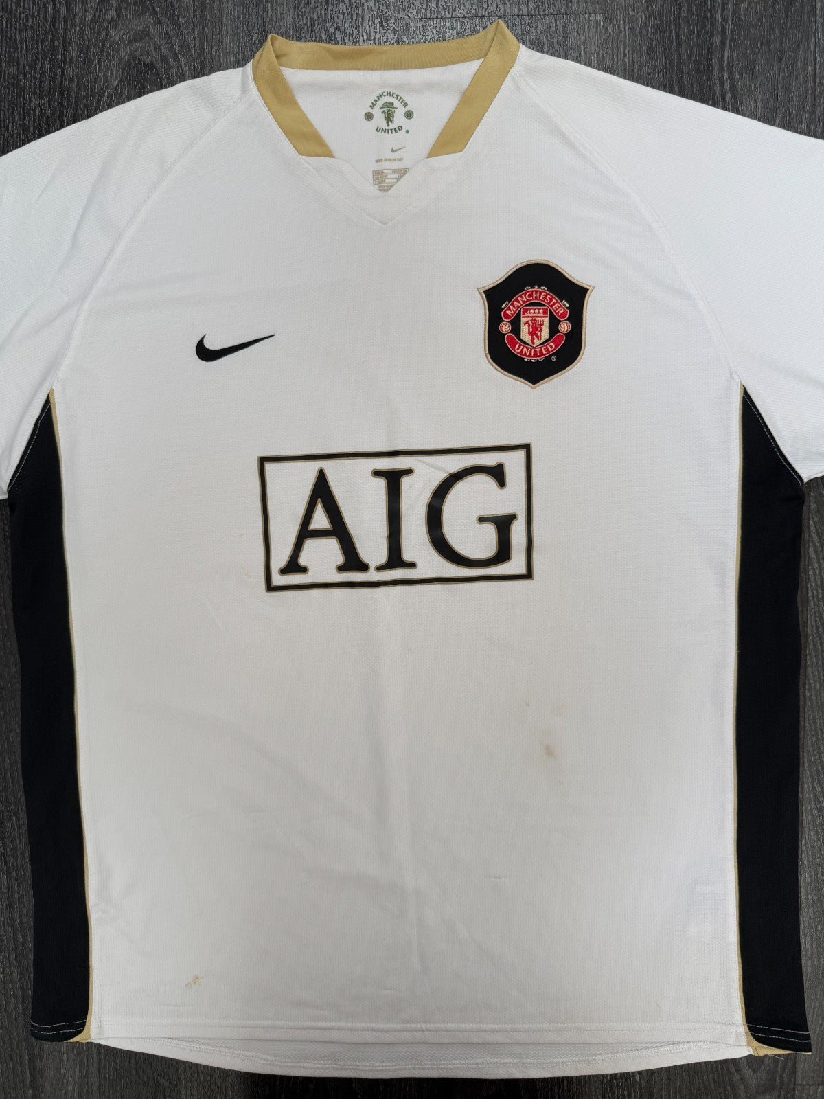 Original Nike Manchester United 2006/2007 Away Shirt SAHA Mens Extra Large0