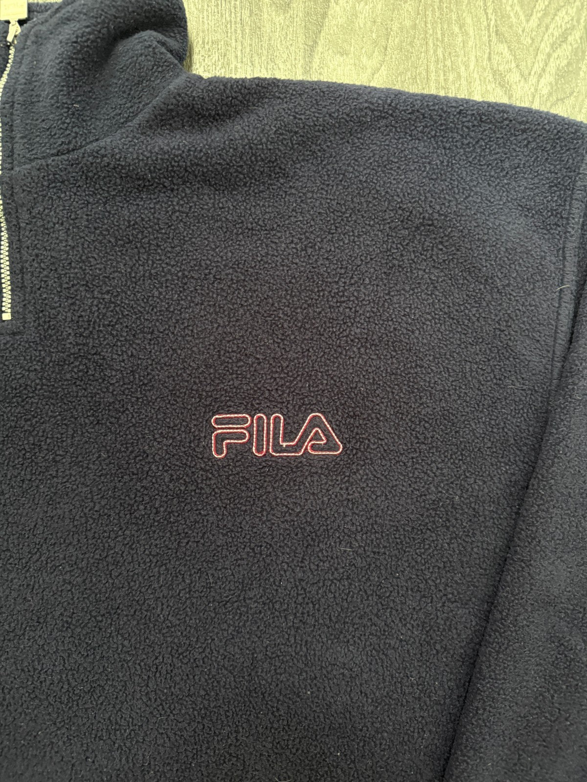 Original Fila West Ham United 1999/2000 Fleece Quarter Zip Mens Large1