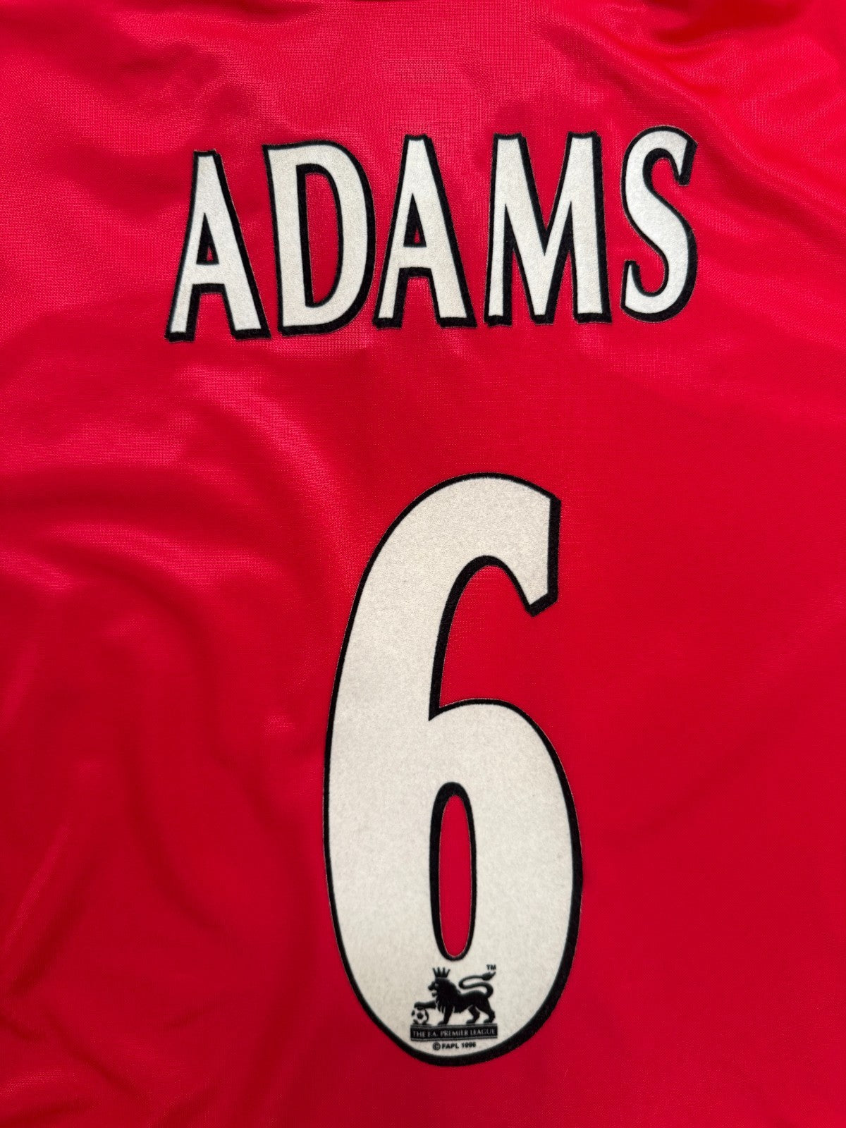 Original Nike Arsenal 1998/1999 Home Shirt ADAMS 6 Mens Small1