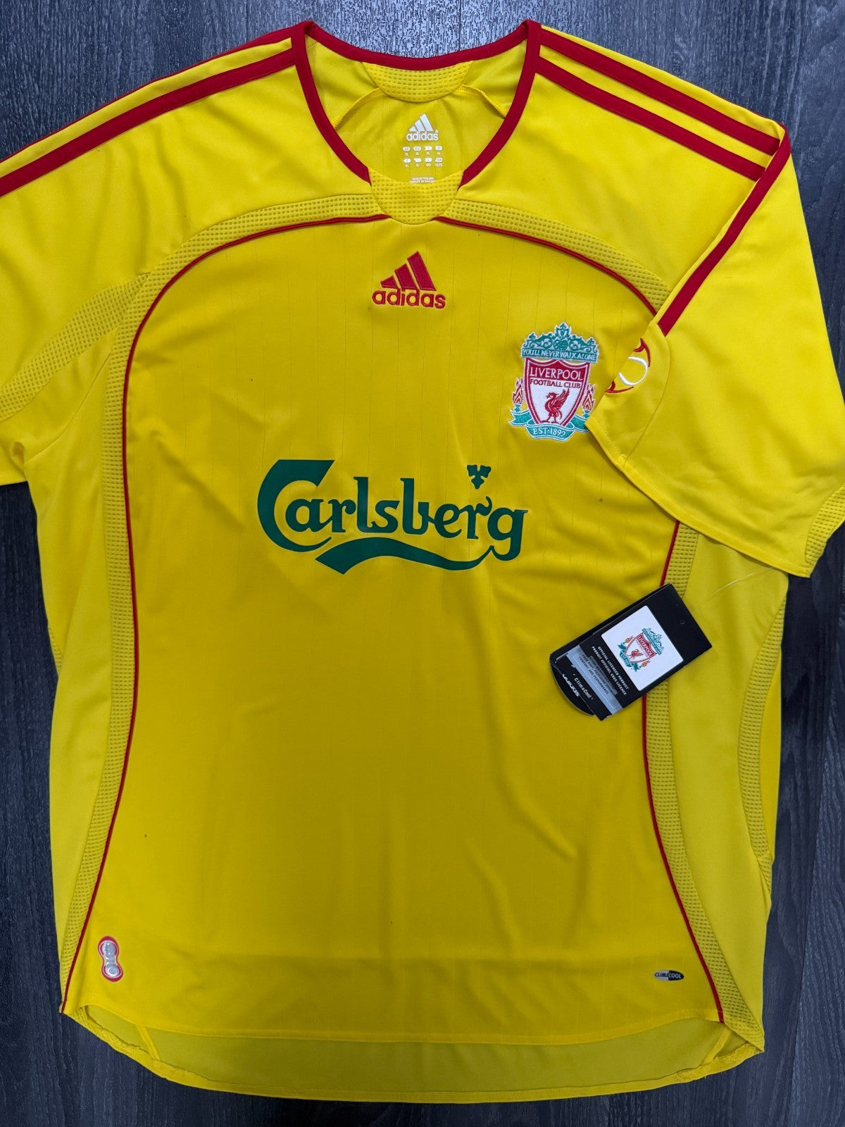 Original Adidas Liverpool 2006/2007 Away Shirt Mens Extra Large XL0