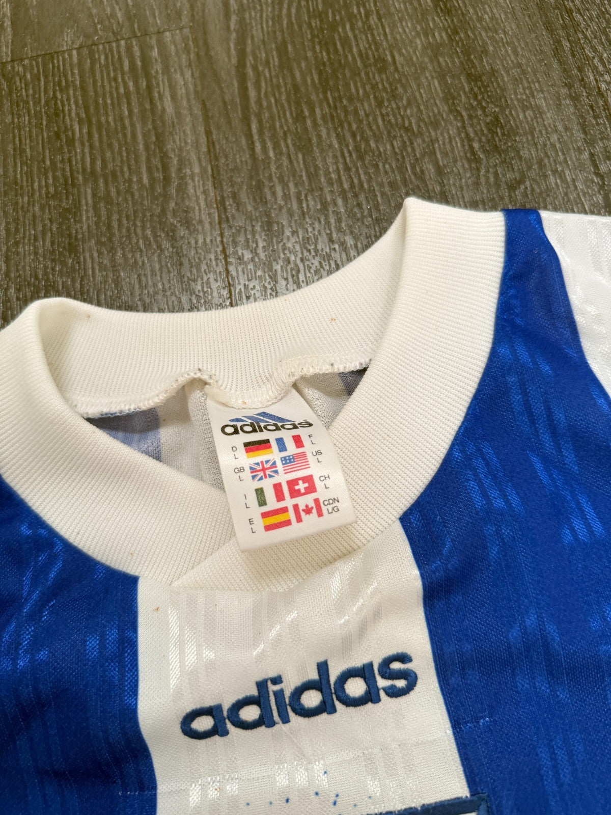 Original Adidas Stockport County 1996/1997 Home Shirt Mens Large2