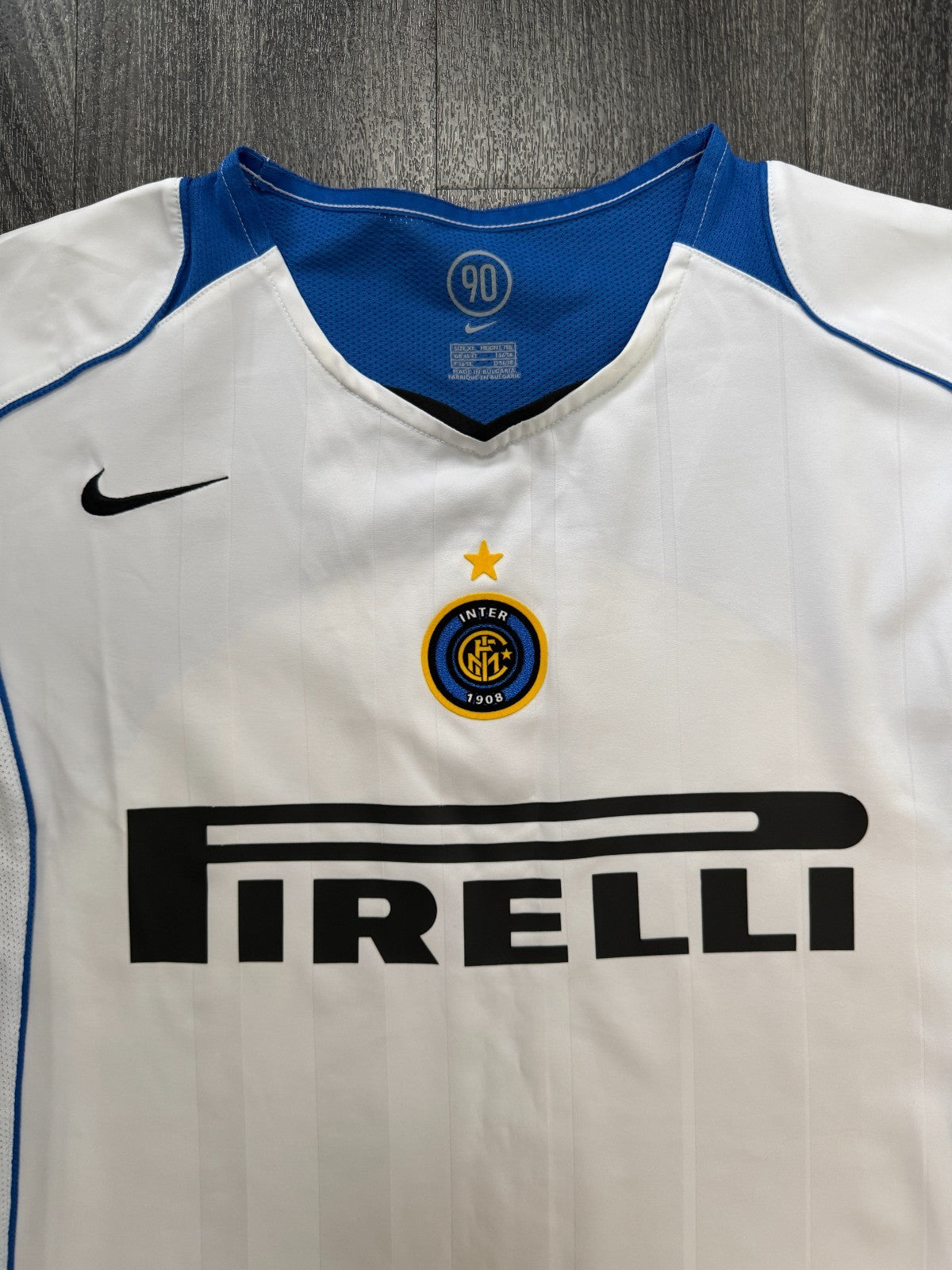 Original Authentic Nike Inter Milan 2004/2005 Away Shirt Mens Extra Large1
