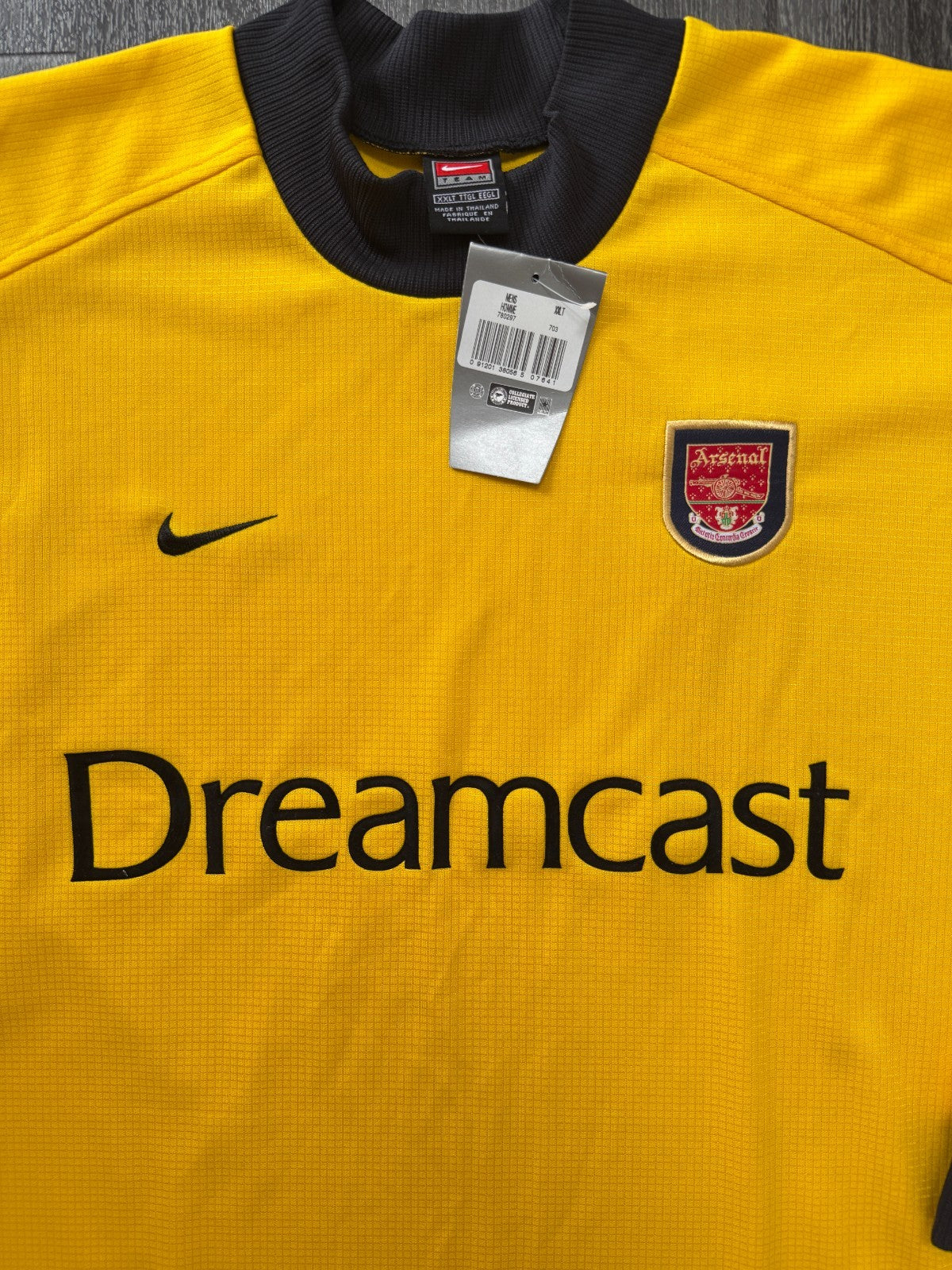 BNWT Original Nike Arsenal 2001/2002 Goalkeeper Shirt Mens XXL 2XL1
