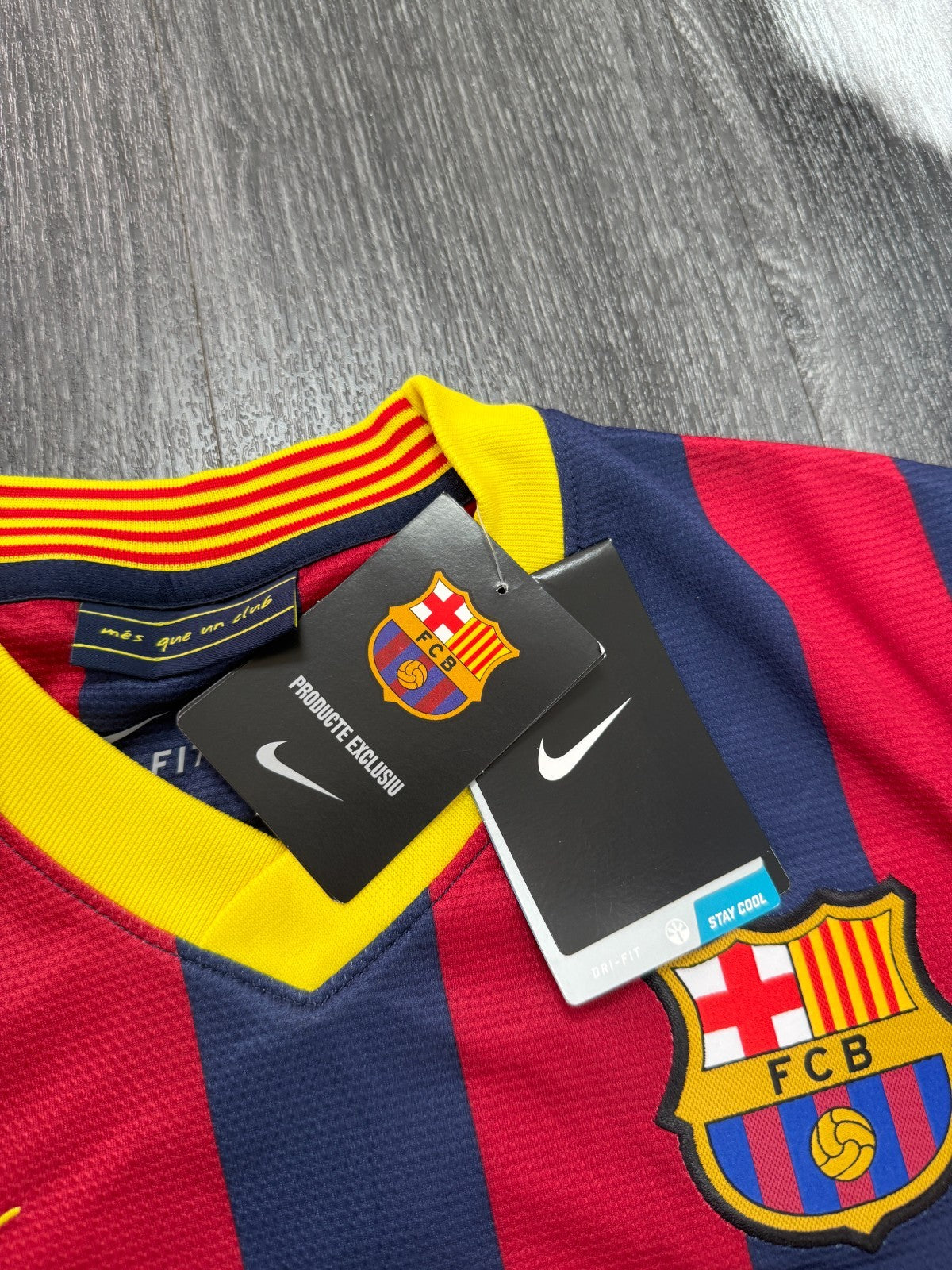 BNWT Original Nike Barcelona 2013/2014 Long Sleeve Home Shirt SERGIO 16 Mens S4