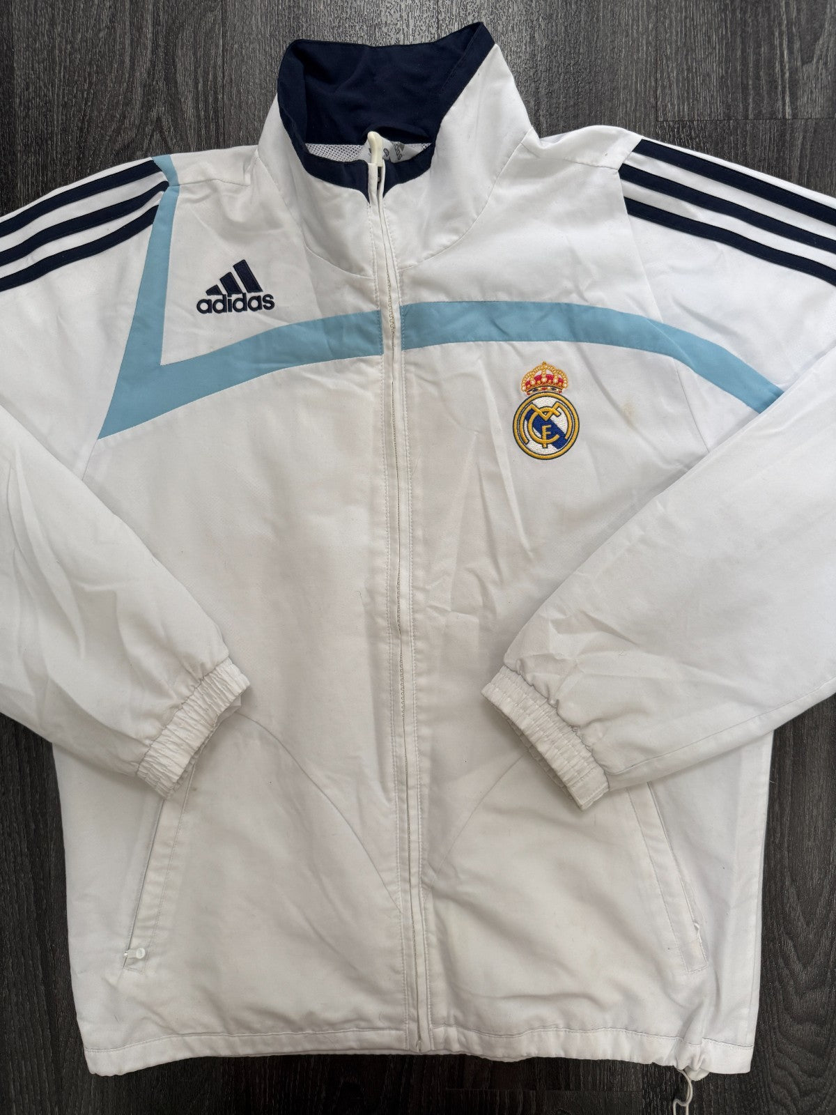Original Authentic Adidas Real Madrid 2006/2007 Track Jacket Mens Small0