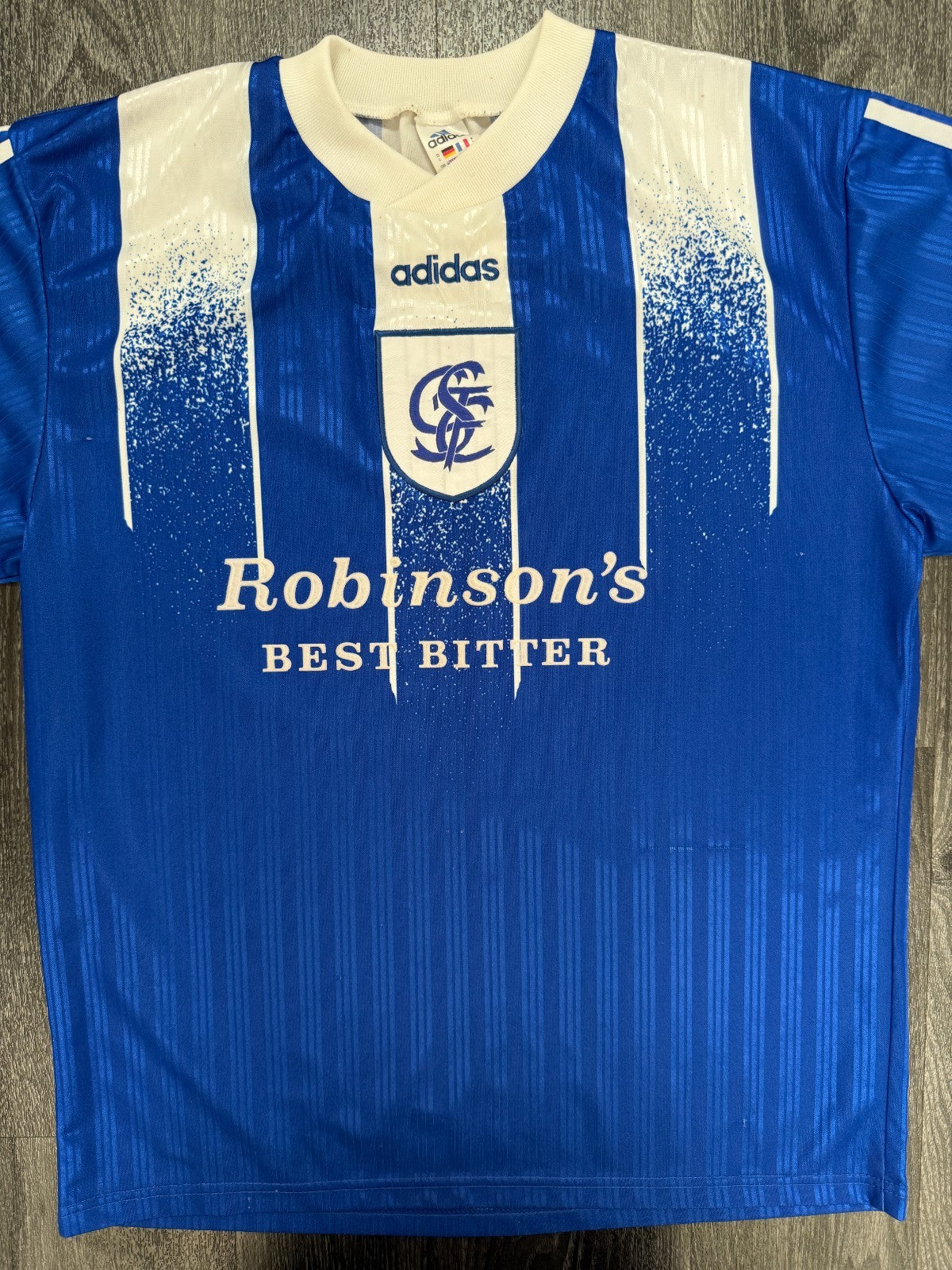 Original Adidas Stockport County 1996/1997 Home Shirt Mens Large0