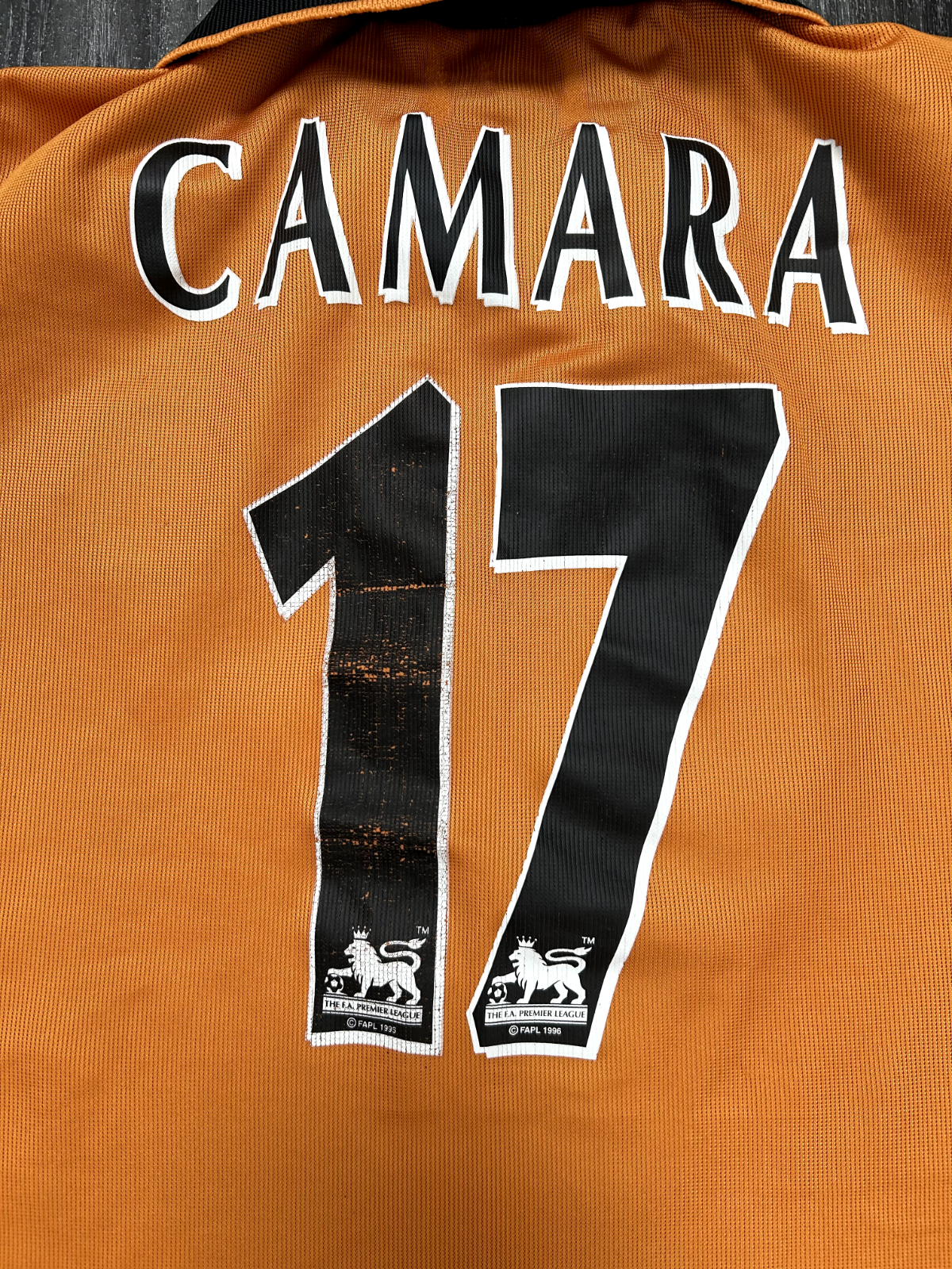 Admiral Wolverhampton Wanderers 2002/2003 Home Shirt Camara 17 Mens Small10