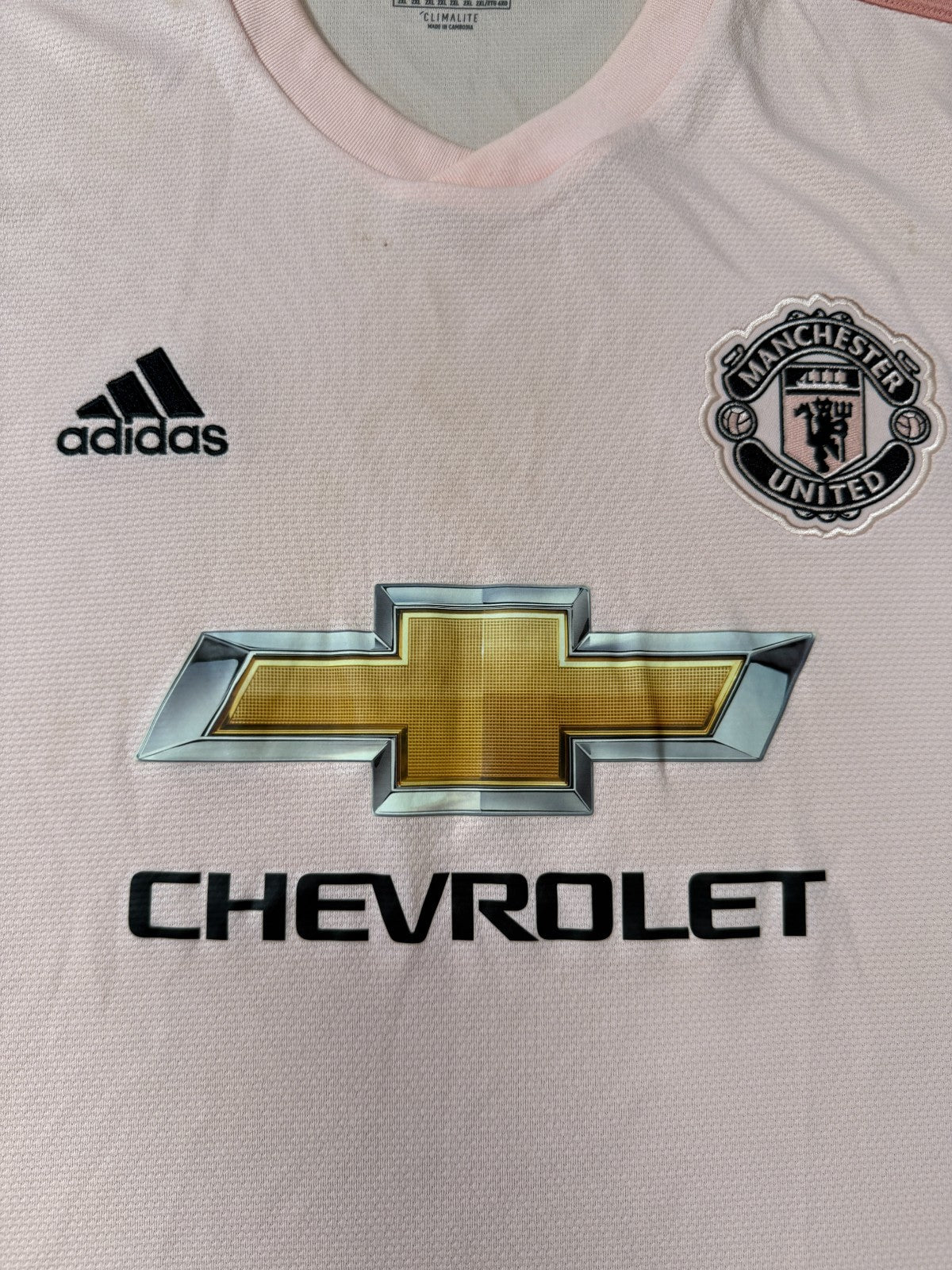 Original Authentic Adidas Manchester United 2018/2019 Away Shirt Mens XXL 2XL1