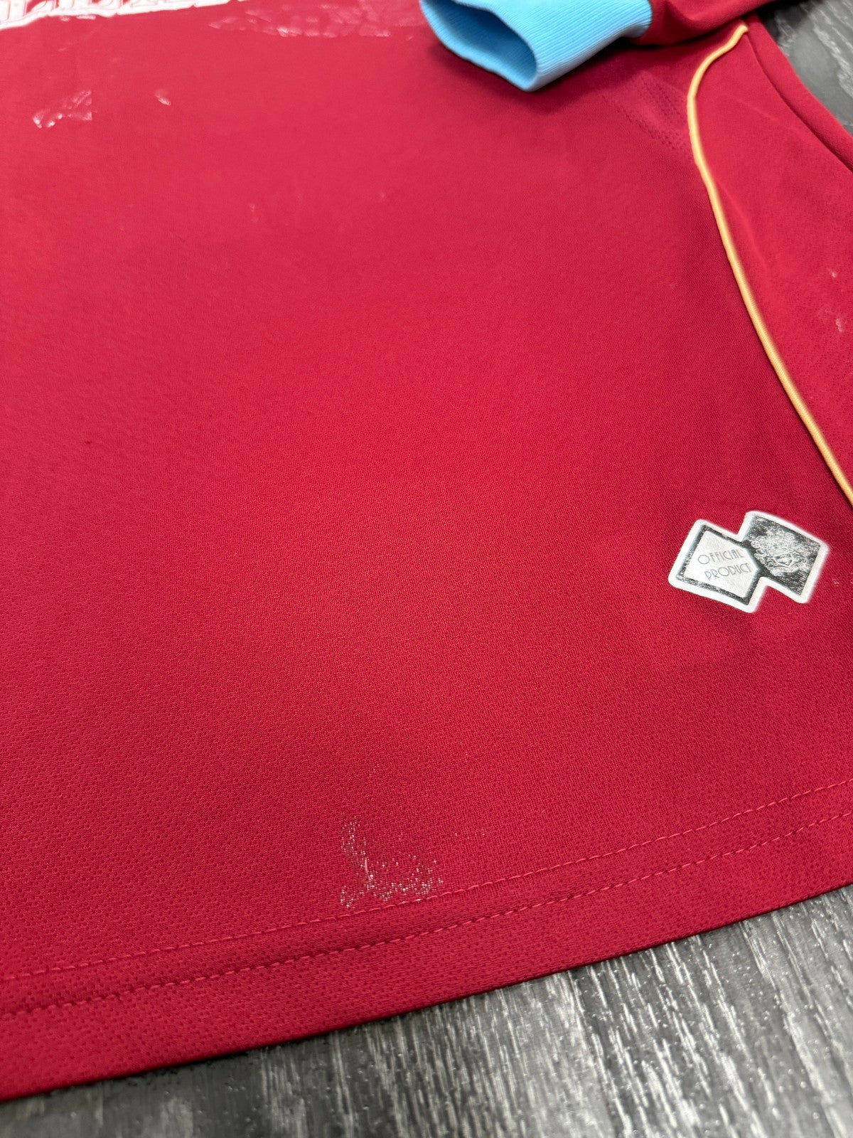 MATCH WORN Errea Burnley 2007/2008 Long Sleeve Home Shirt COLE 27 Mens XL6