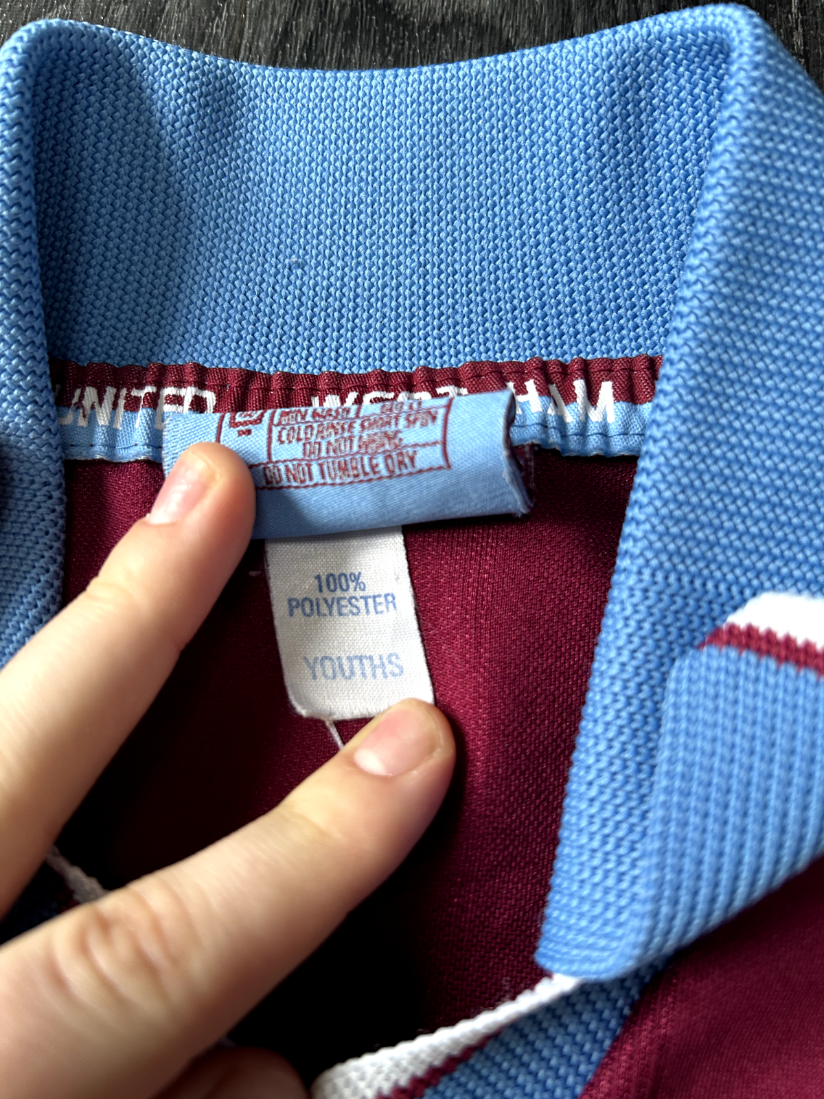 Original Authentic Pony West Ham United 1997/1998 Home Shirt Youth XL8