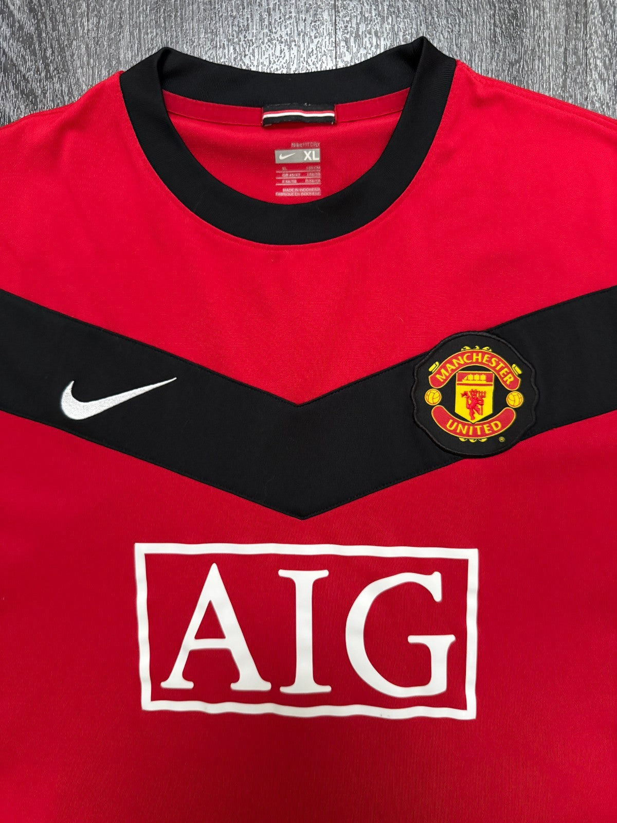 Original Nike Manchester United 2009/2010 Home Shirt Mens Extra Large XL1