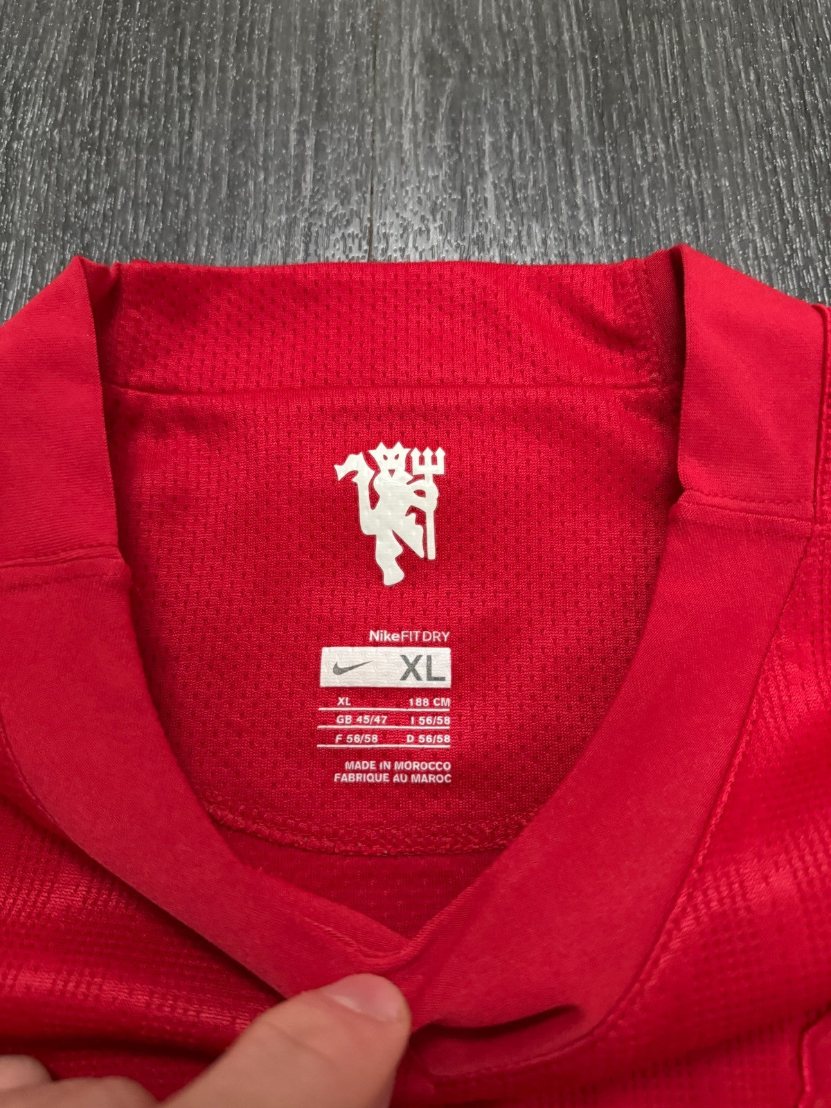 Original Nike Manchester United 2007/2008 Home Shirt VIDIC 15 Mens Extra Large4