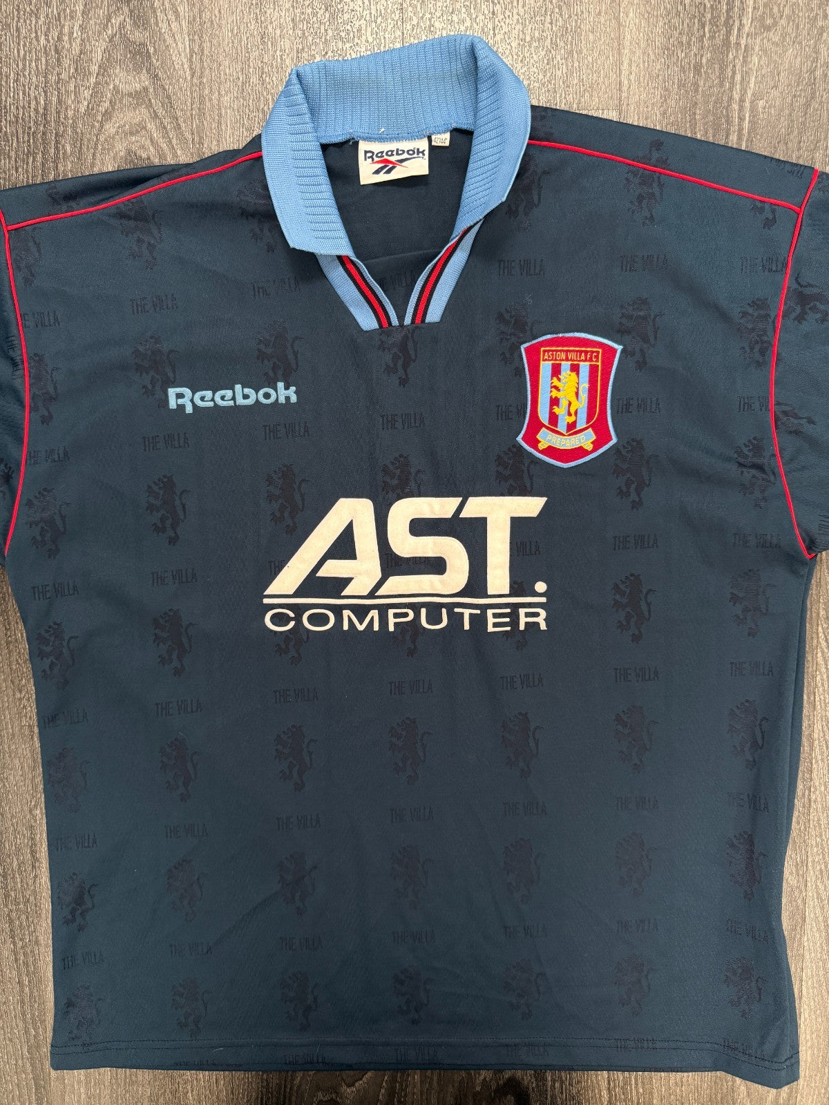 Original Reebok Aston Villa 1995/1996 Home Away Shirt Mens Large0