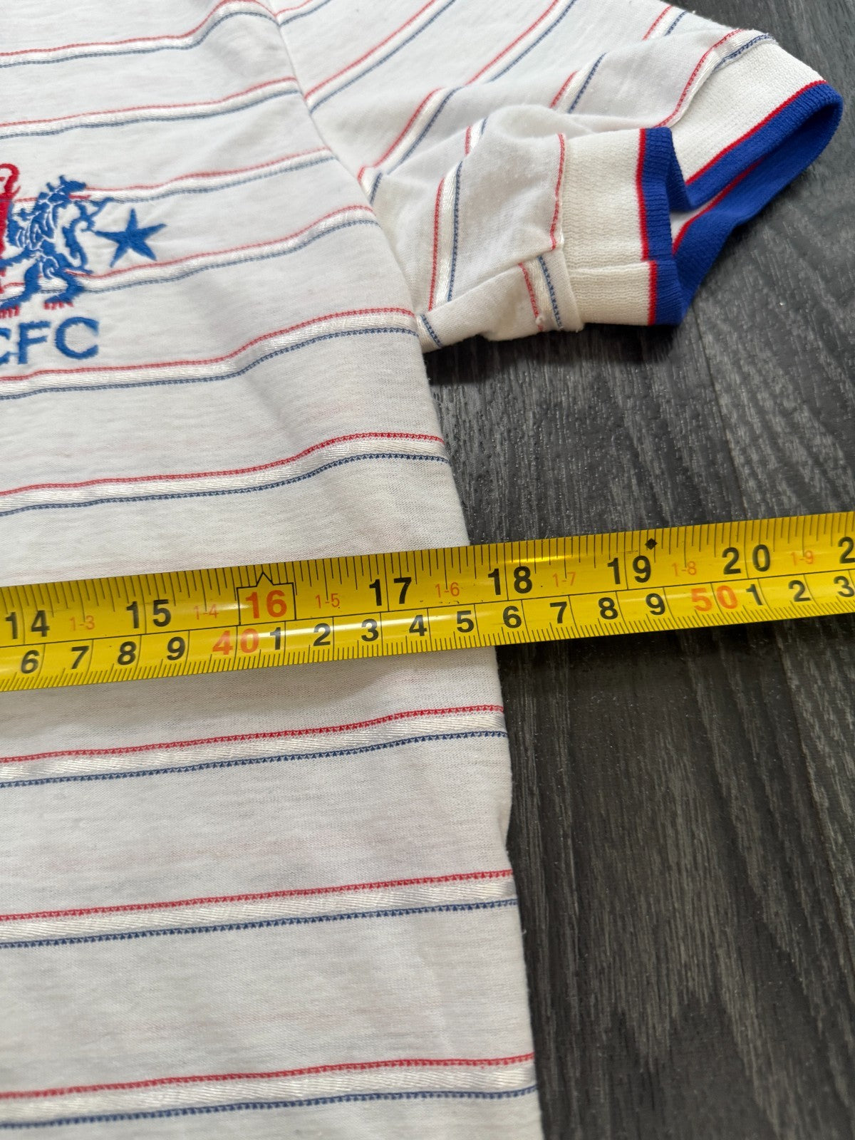 Original Authentic Le Coq Sportif Chelsea 1984/1985 Away Shirt Mens Small7