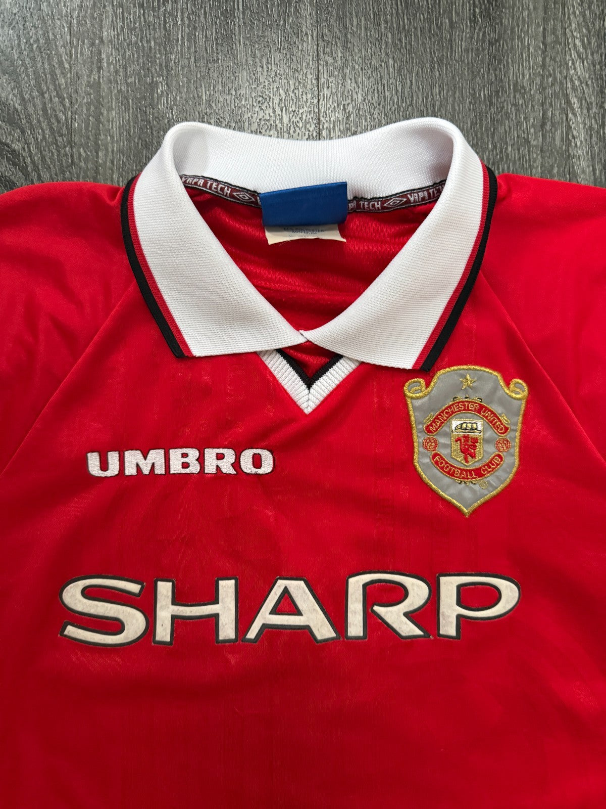 Original Umbro Manchester United 1999 Champions League Home Shirt Mens XL1