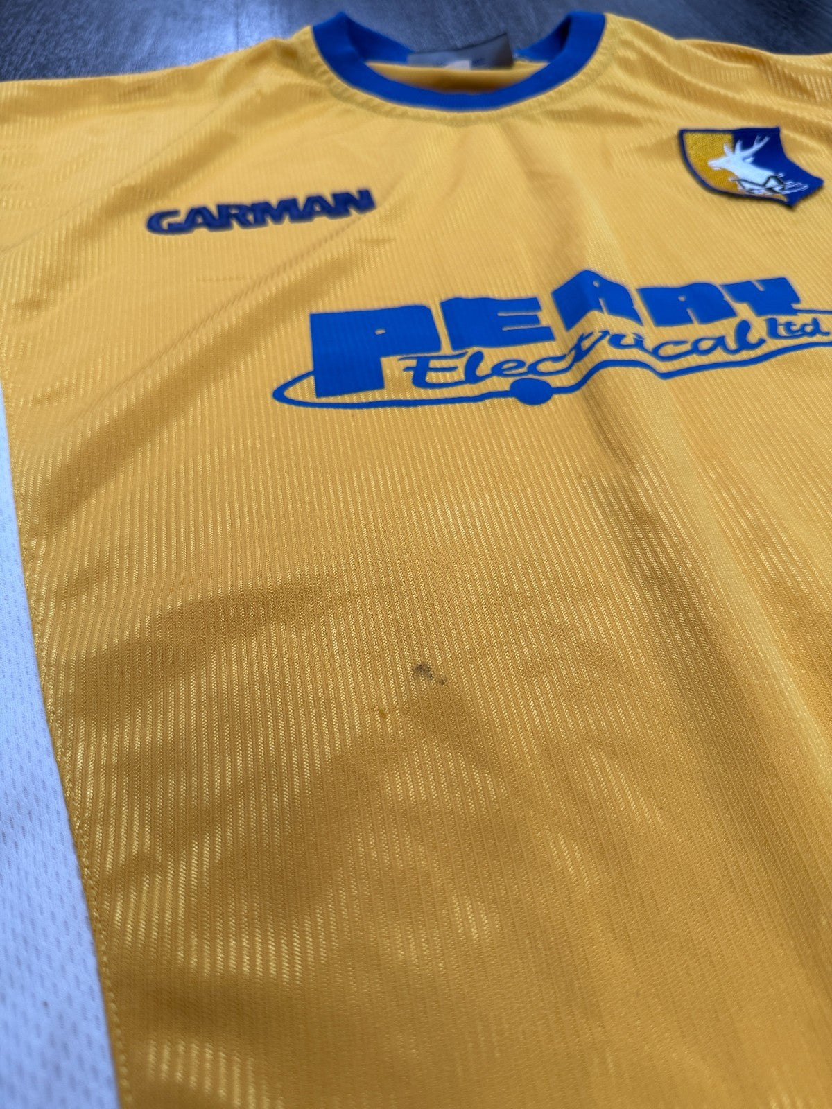 Original GARMAN Mansfield Town 2004/2005 Home Shirt Mens Large3