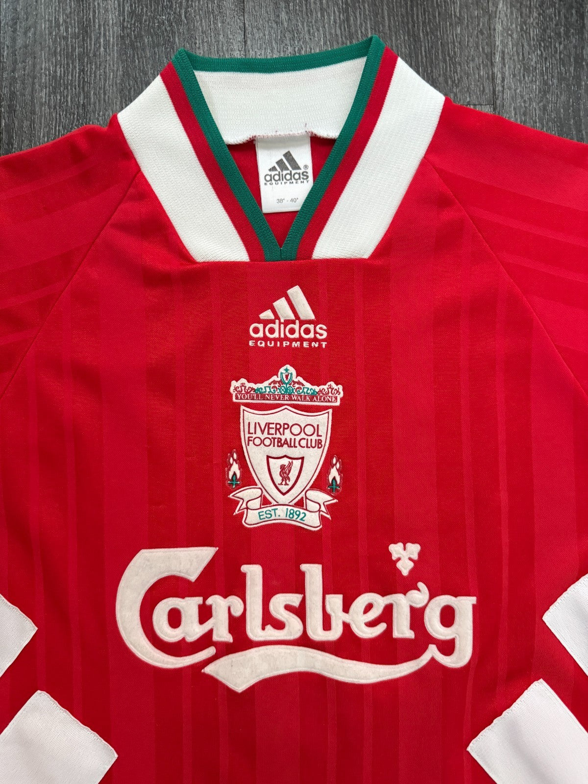 Original Authentic Adidas Liverpool 1993/1994 Home Shirt Mens Medium1