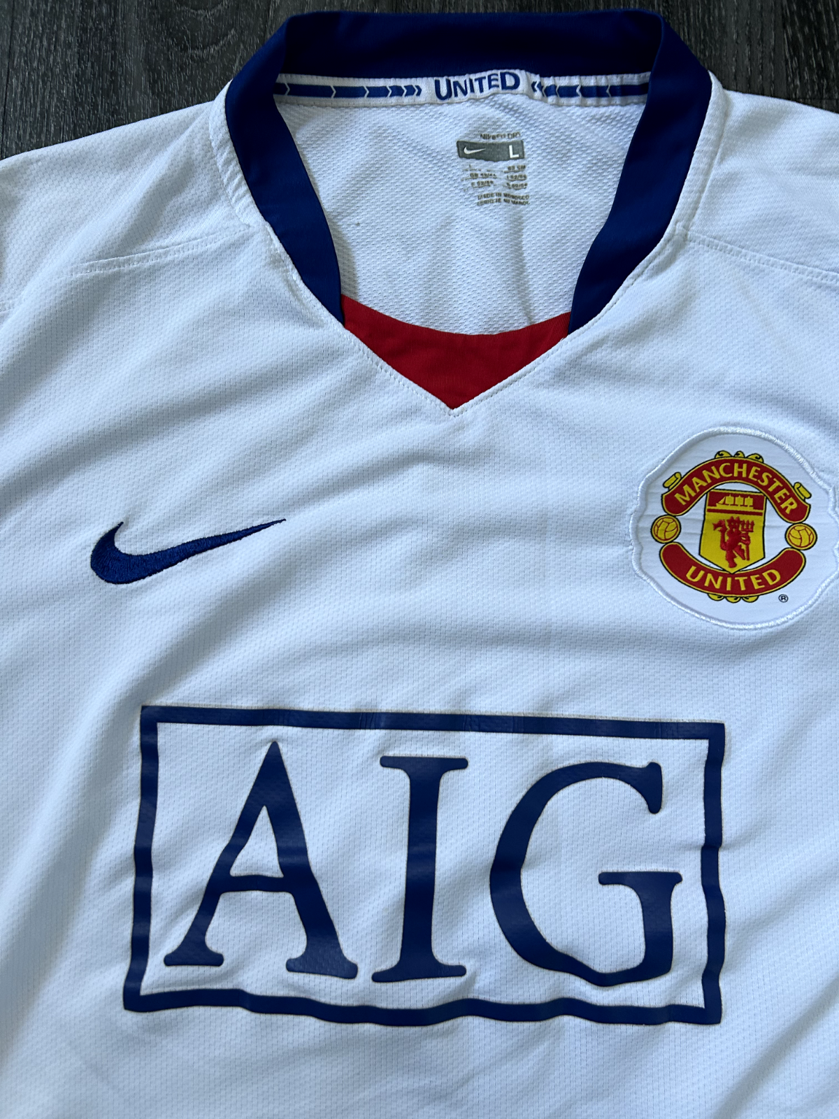 Authentic Nike Manchester United 2008/2009 Away Shirt Berbatov 9 Mens Large2
