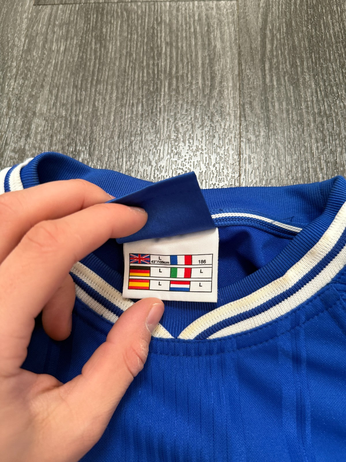 Original Umbro Chelsea 1999/2000 Long Sleeve Home Shirt Mens Large L2