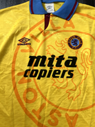 Original Authentic Umbro Aston Villa 1991/1992 Third Shirt Mens Large1