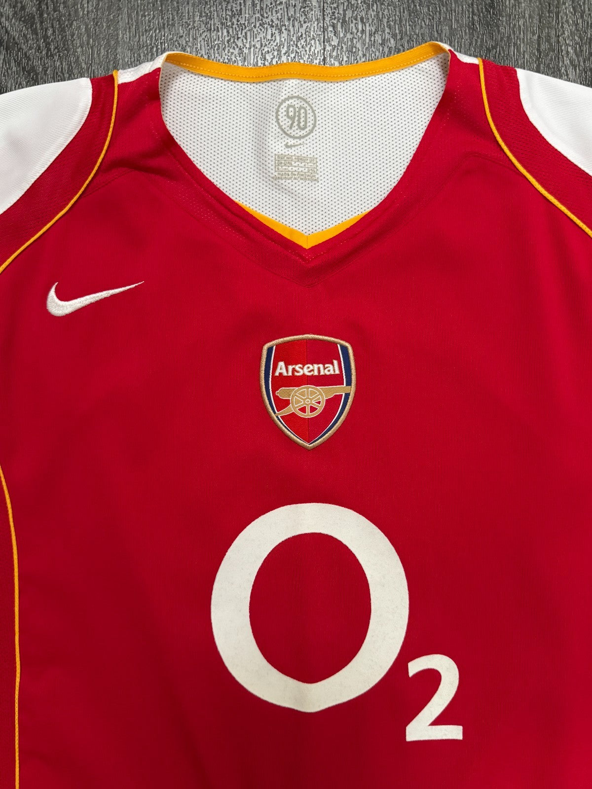 Original Nike Arsenal 2004/2005 Home Shirt Mens 2XL XXL1