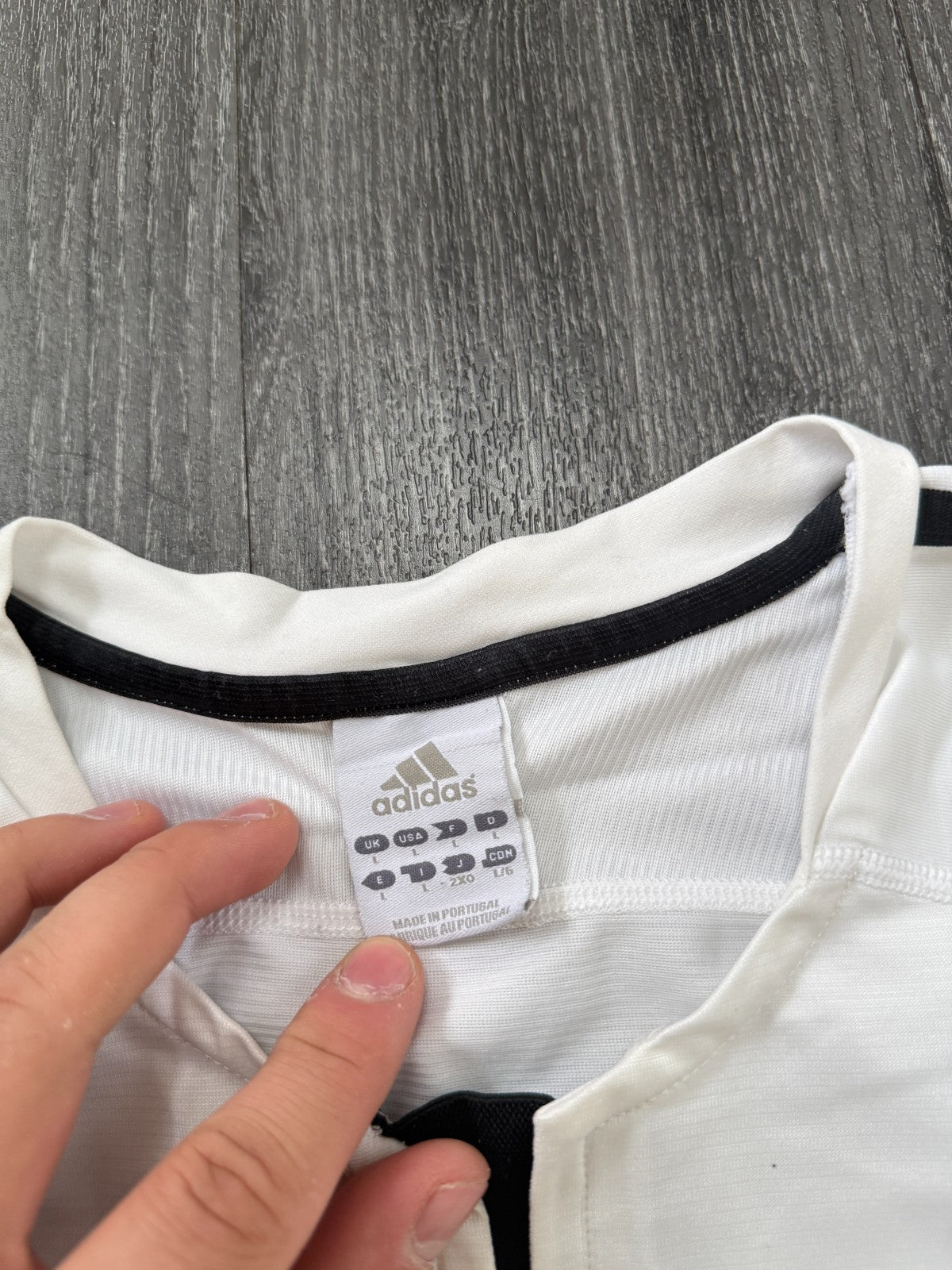 Original Authentic Adidas Real Madrid 2003/2004 Home Shirt Mens Large2