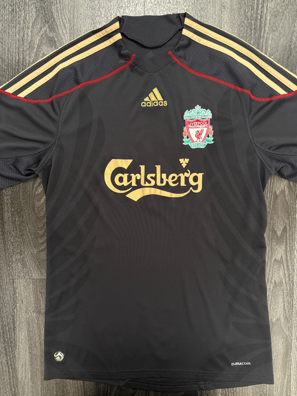 Original Adidas Liverpool 2009/2010 Away Shirt Mens Medium0