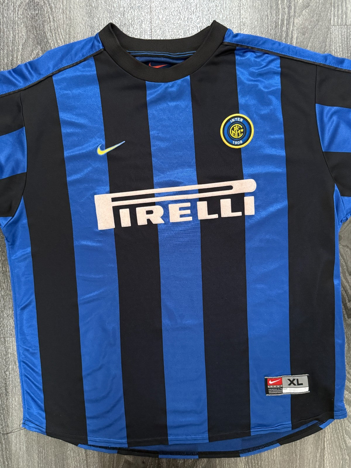 Original Nike Inter Milan 1999/2000 Home Shirt Mens Extra Large XL0