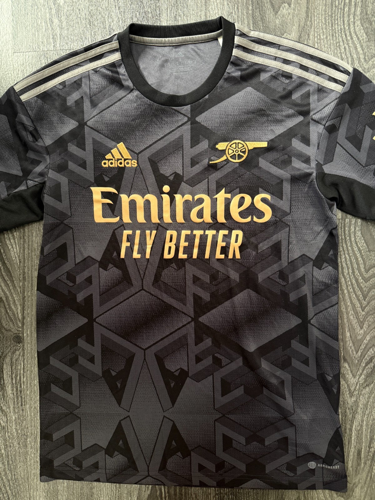 Original Authentic Adidas Arsenal 2022/2023 Away Shirt Mens Small0