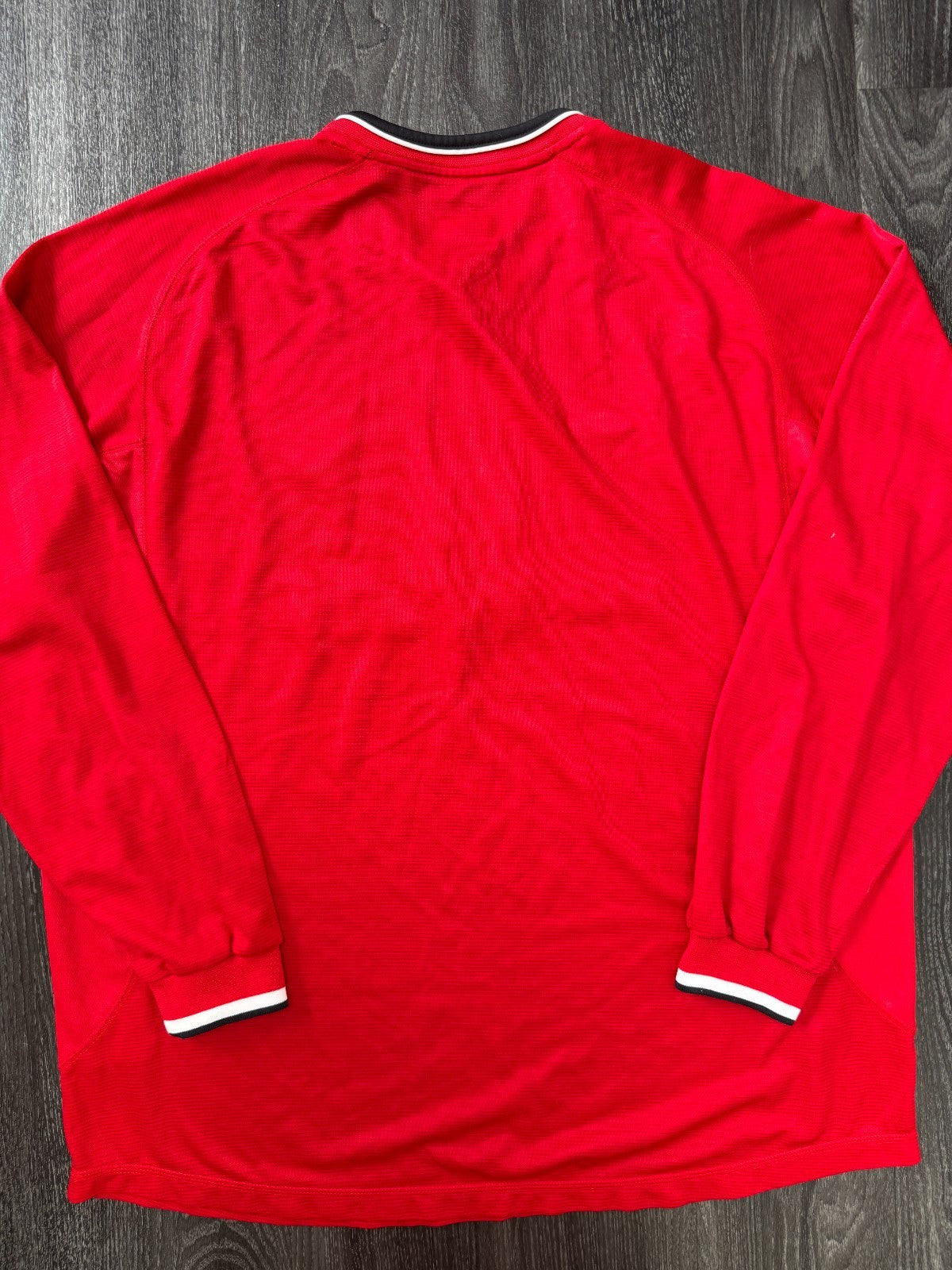 Original Umbro Manchester United 2000/2001 Long Sleeve Home Shirt Mens XXL5