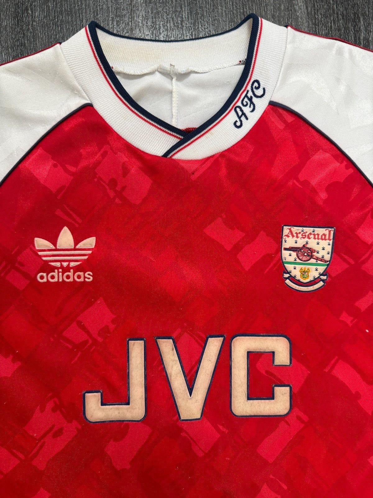 Original Adidas Arsenal 1990/1991 Home Shirt Mens Medium6