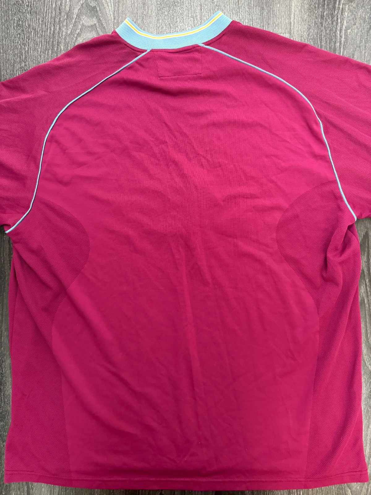 Original Authentic Diadora Aston Villa 2001/2002 Home Shirt Mens XXL 2XL5