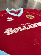 MATCH WORN Errea Burnley 2007/2008 Long Sleeve Home Shirt COLE 27 Mens XL10