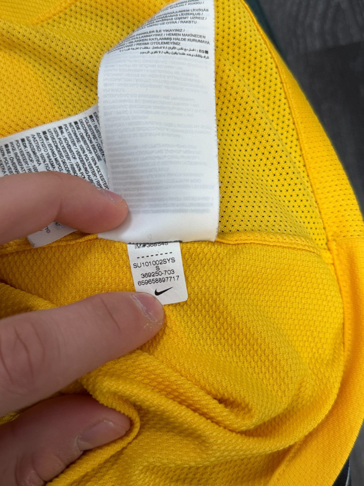 Original Nike Brazil Brasil 2010 Home Shirt Mens Small S5