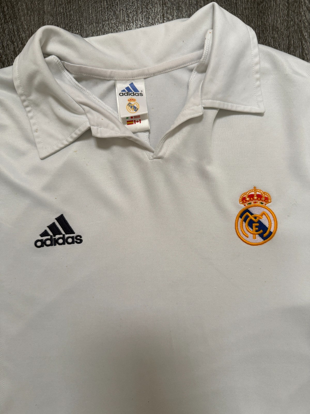 Original Adidas Real Madrid 2001/2002 Centenary Home Shirt Mens Large L1